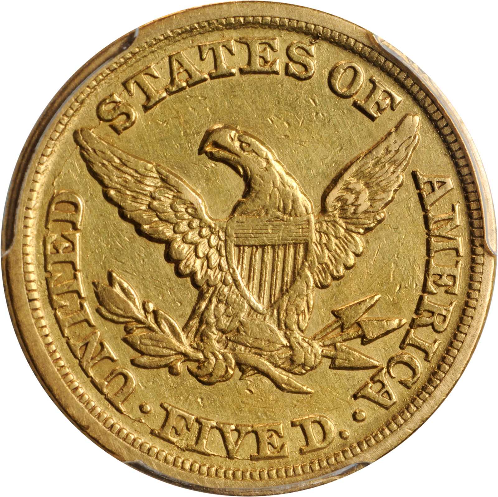 image for: 1851-D Liberty Half Eagle. Weak D. EF Details--Cleaning (PCGS).