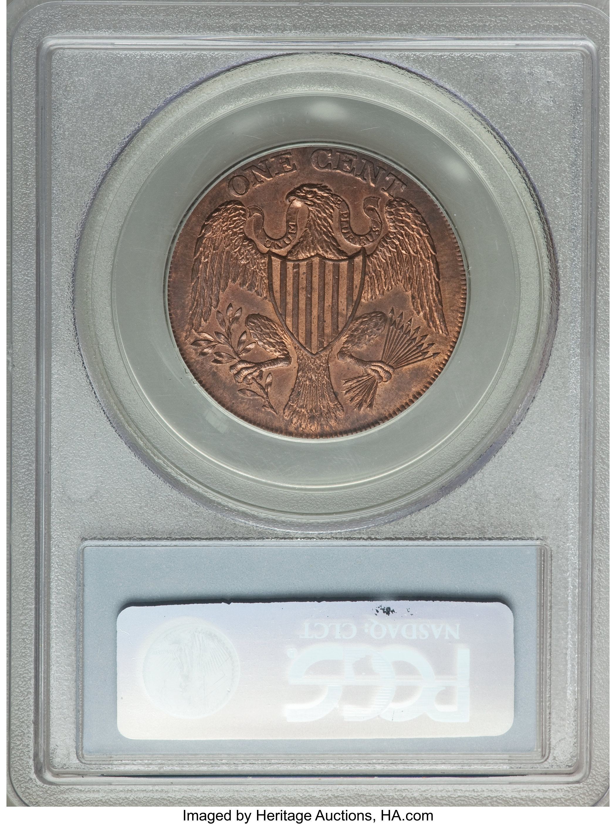 image for: 1791 1C Washington Large Eagle Cent MS64 Red and Brown PCGS. Baker-15, W-10610, R.2....