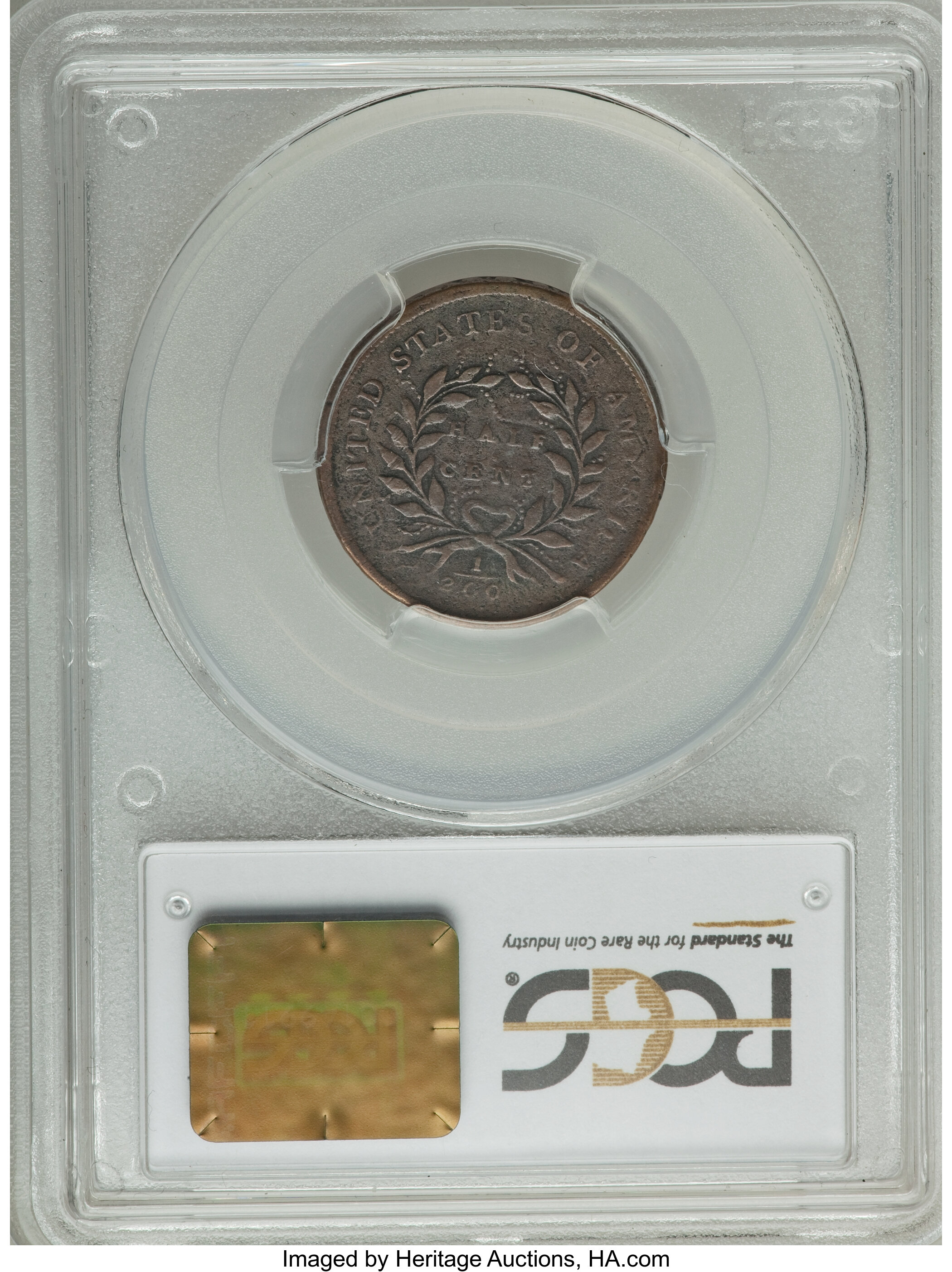 1793 1/2c C-4 MS BN VG10 BN thumbnail 2