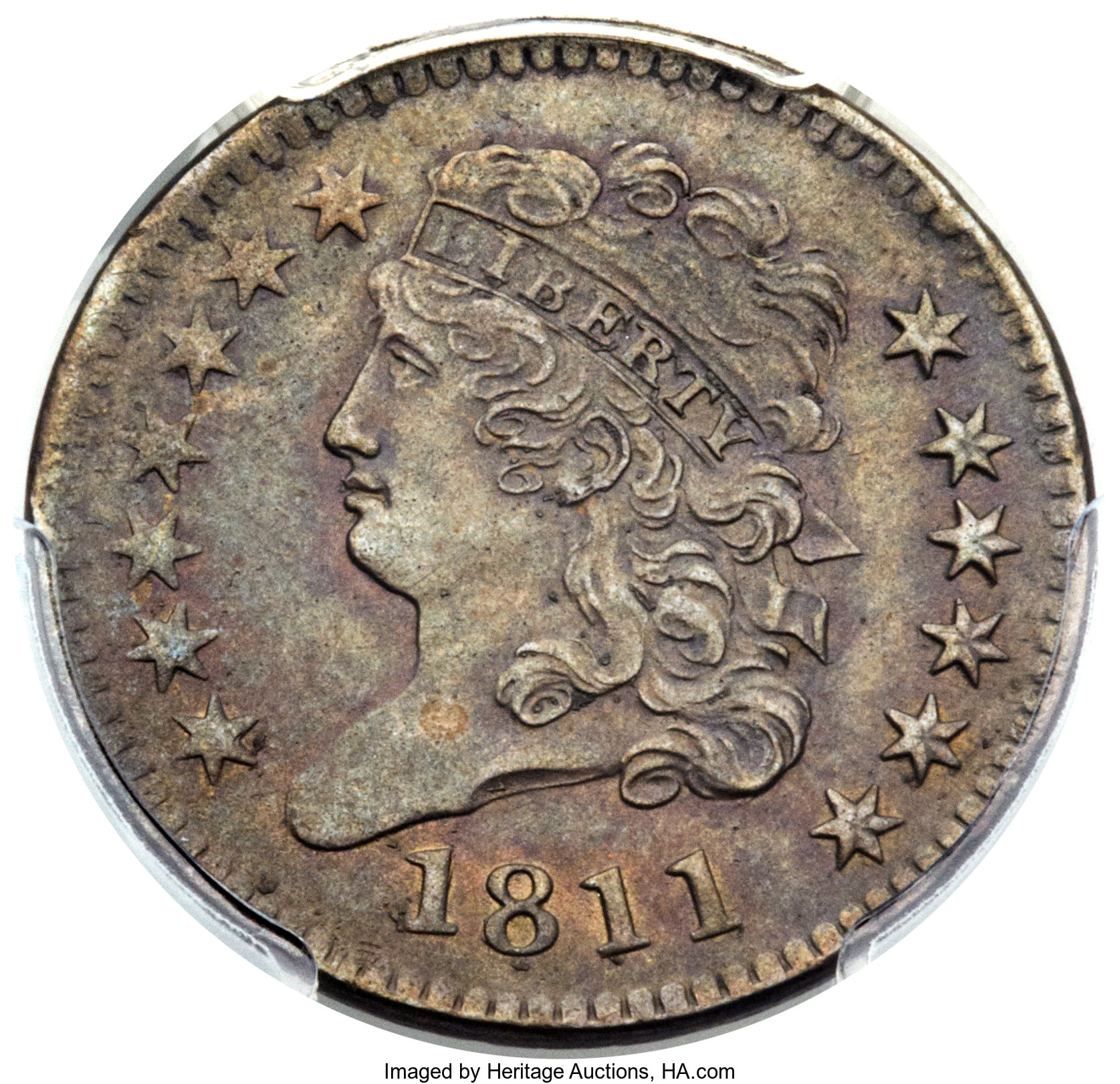 1811 1/2c Close Date, C-2 MS BN MS64 BN thumbnail 18