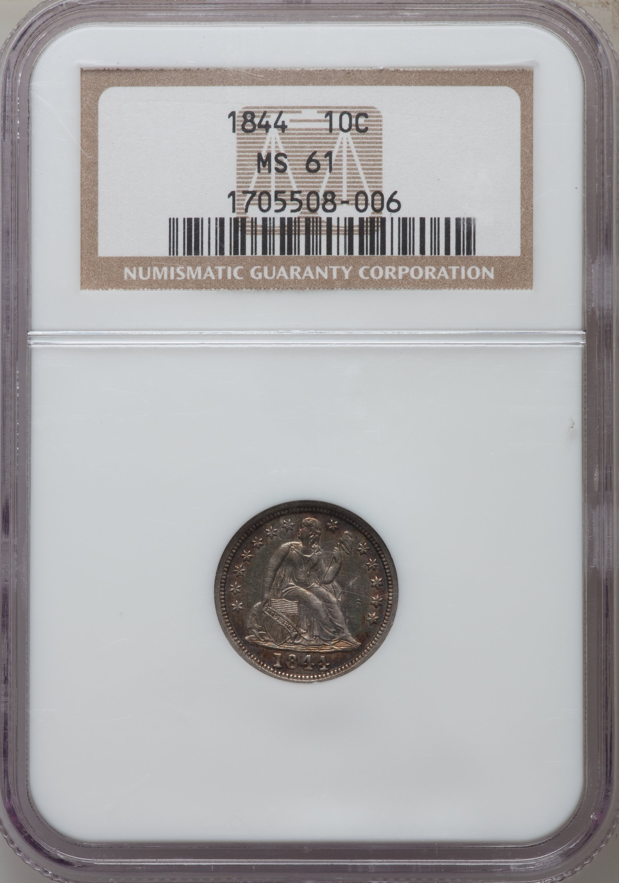 1844 10c AU53 thumbnail 13
