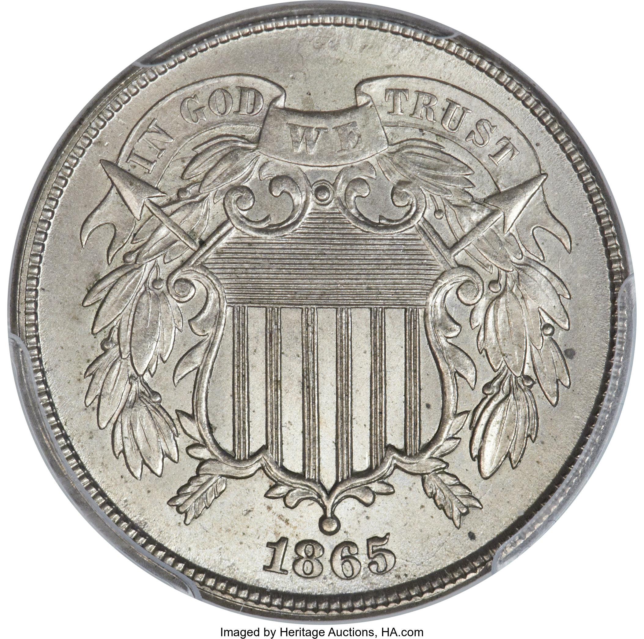 1865 P2c Nickel, J-409a MS