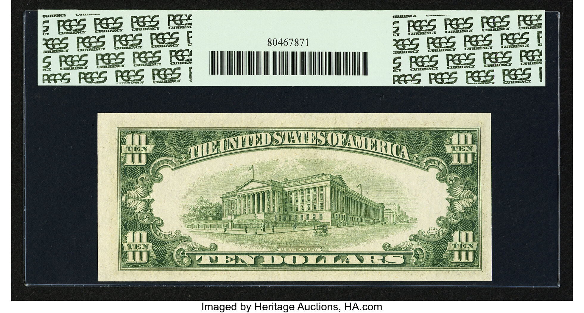 image for: Fr. 2013-F* $10 1950C Federal Reserve Star Note. PCGS Very Choice New 64PPQ....