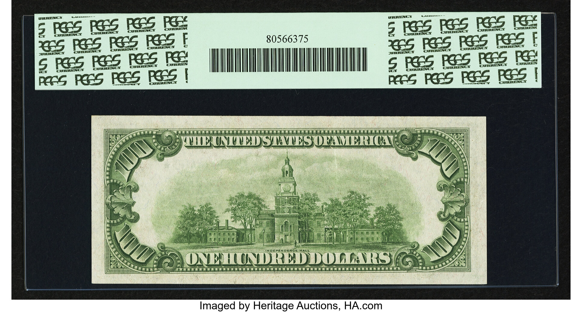 image for: Fr. 2152-D* $100 1934 Dark Green Seal Federal Reserve Star Note. PCGS Choice About New 58PPQ....