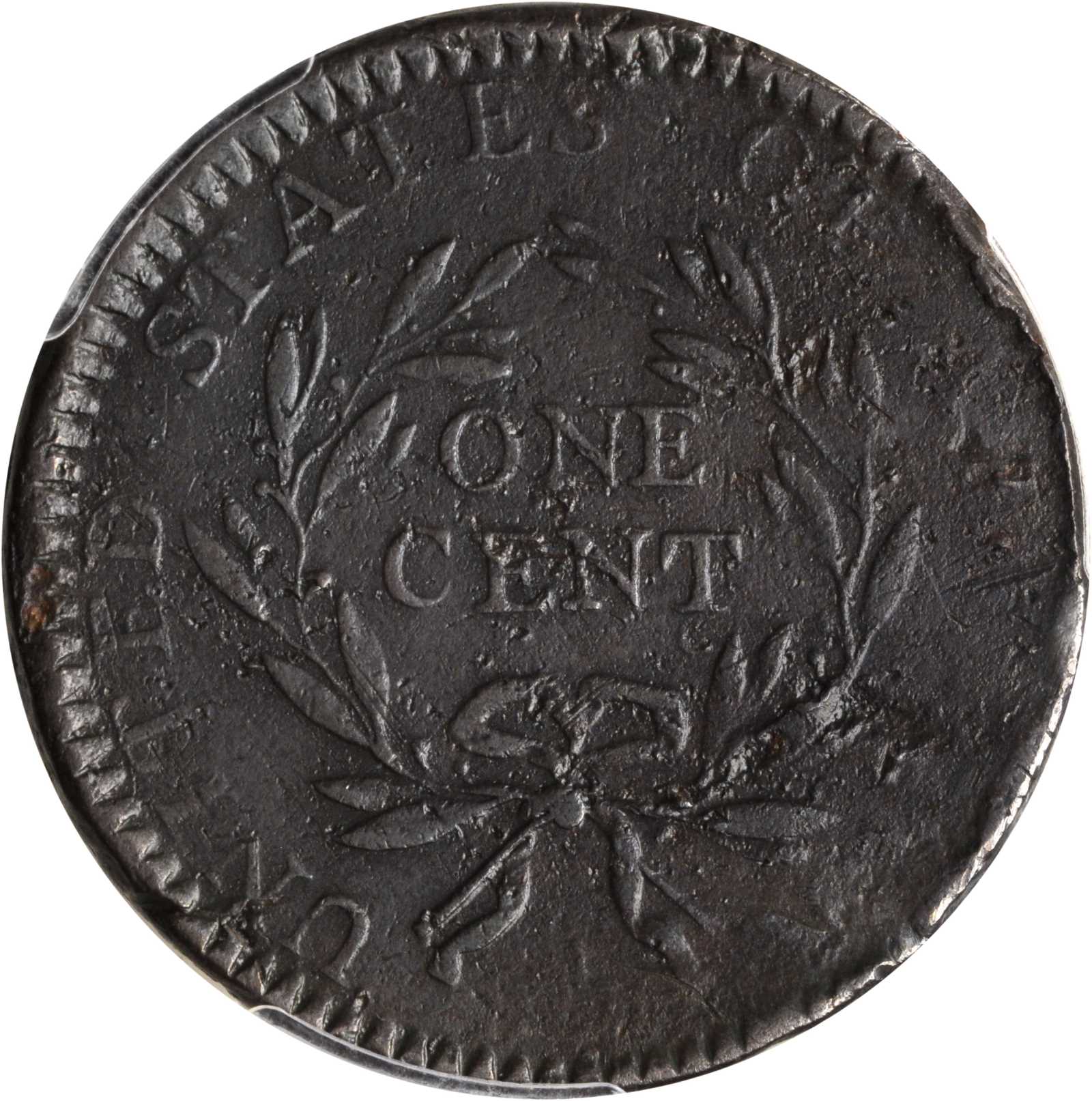 image for: 1794 Liberty Cap Cent. S-19B. Rarity-4+. Head of 1793. VF Details--Rim Damage (PCGS).