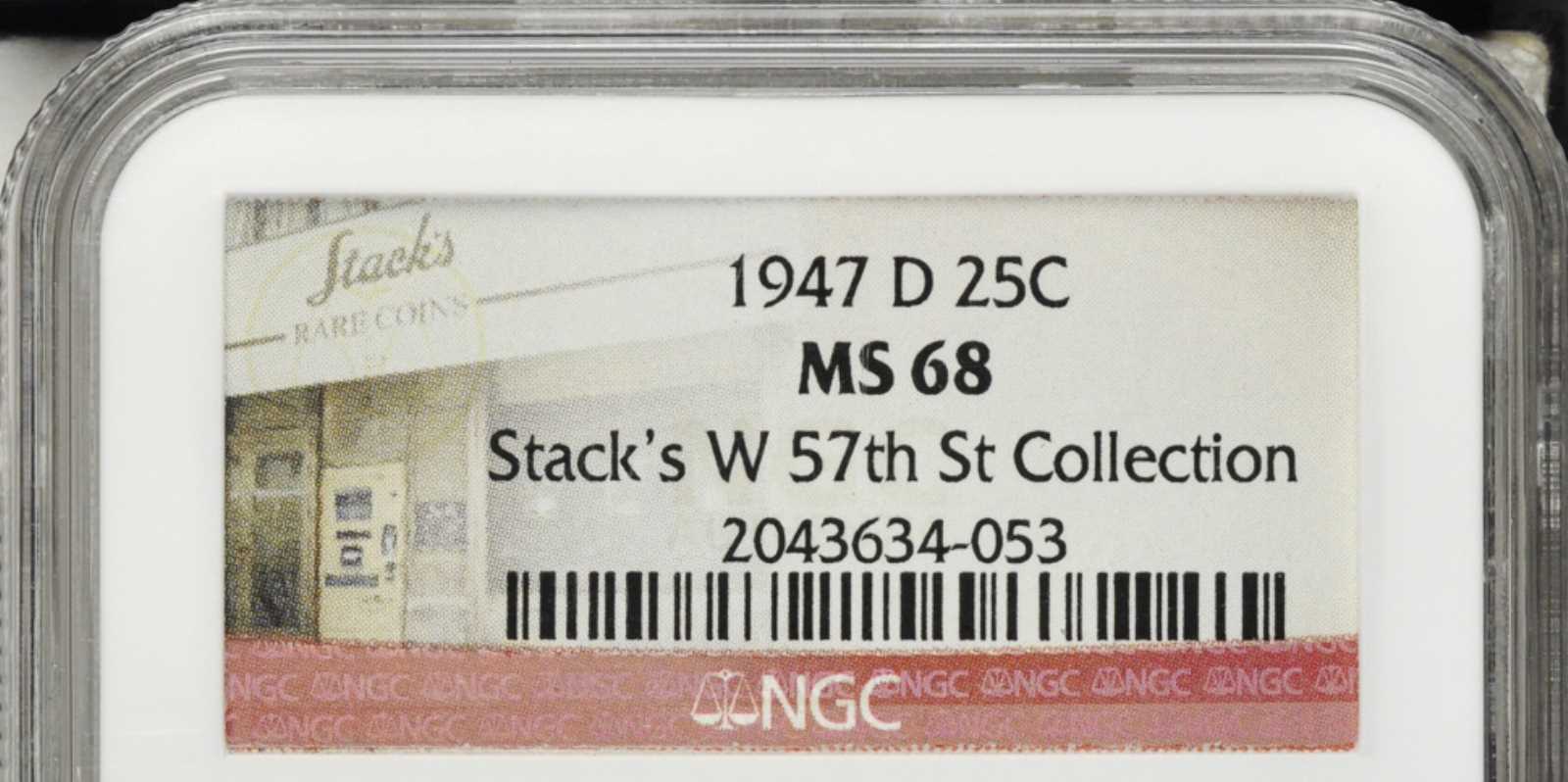 1947-D 25c MS68 thumbnail 3