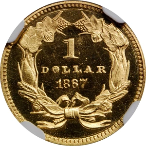 image for: 1867 Gold Dollar. Proof-66 Cameo (NGC).