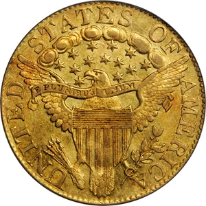 image for: 1804 Capped Bust Right Half Eagle. BD-7. Rarity-4. Die State b/b. Small 8 Over Large 8. AU-55 (PCGS). CAC. OGH.