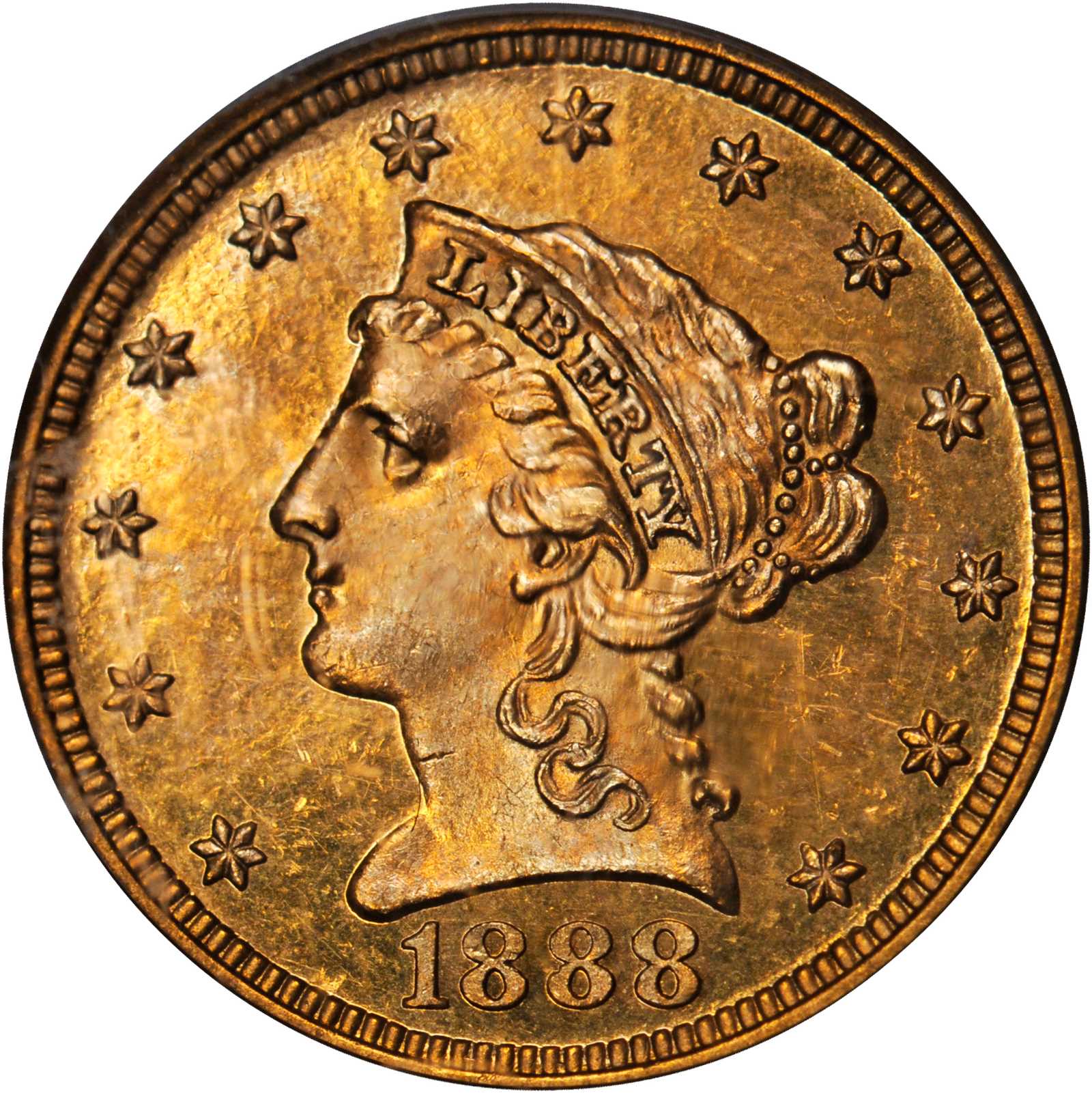 image for: 1888 Liberty Quarter Eagle. Proof-62 (PCGS). OGH.