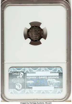 image for: 1870 3CS PR67 Cameo NGC....