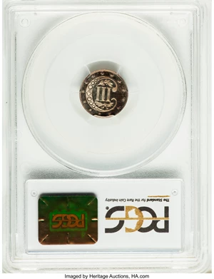 image for: 1869/8 3CS PR66 Cameo PCGS. CAC....