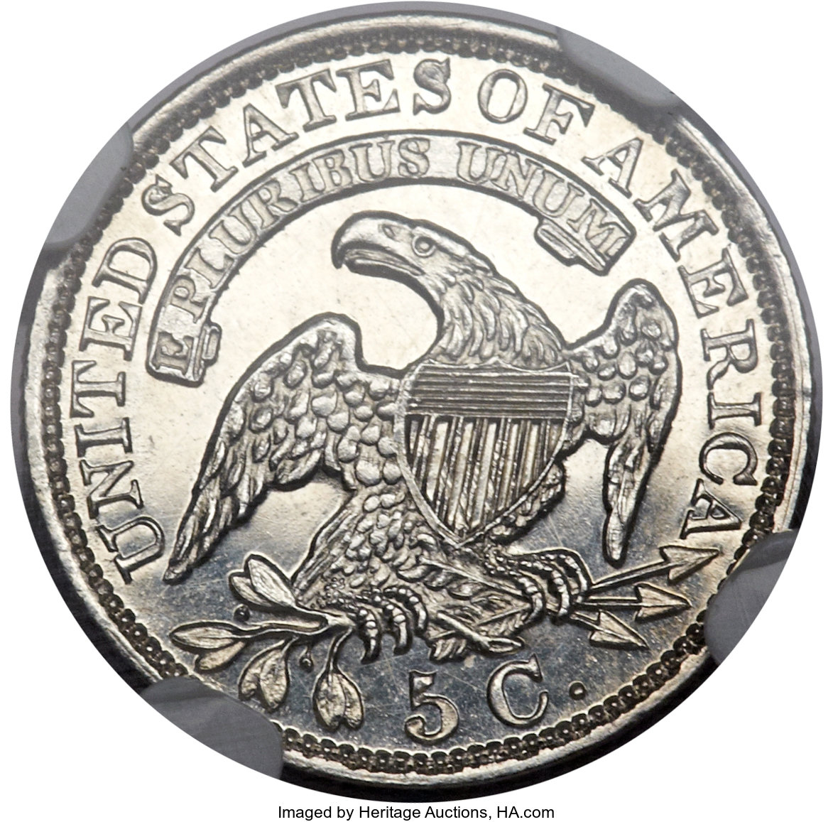 image for: 1830 H10C V-5, LM-9.1 PR64 Cameo NGC. R.7 as a proof....