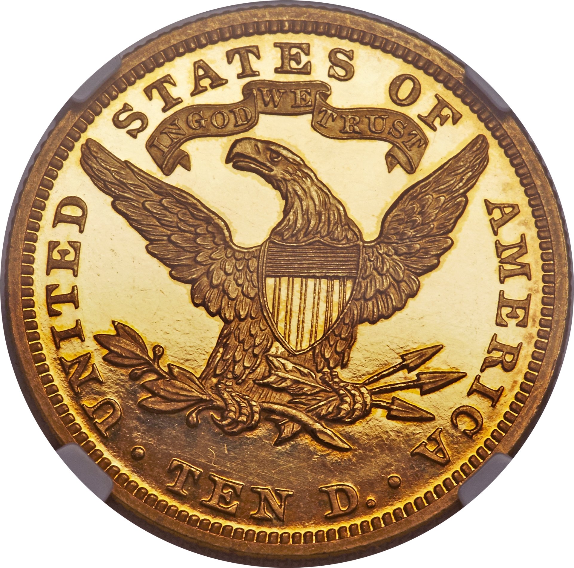 image for: 1893 $10 PR64 Ultra Cameo NGC....