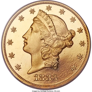 image for: 1883 $20 PR64 Deep Cameo PCGS....