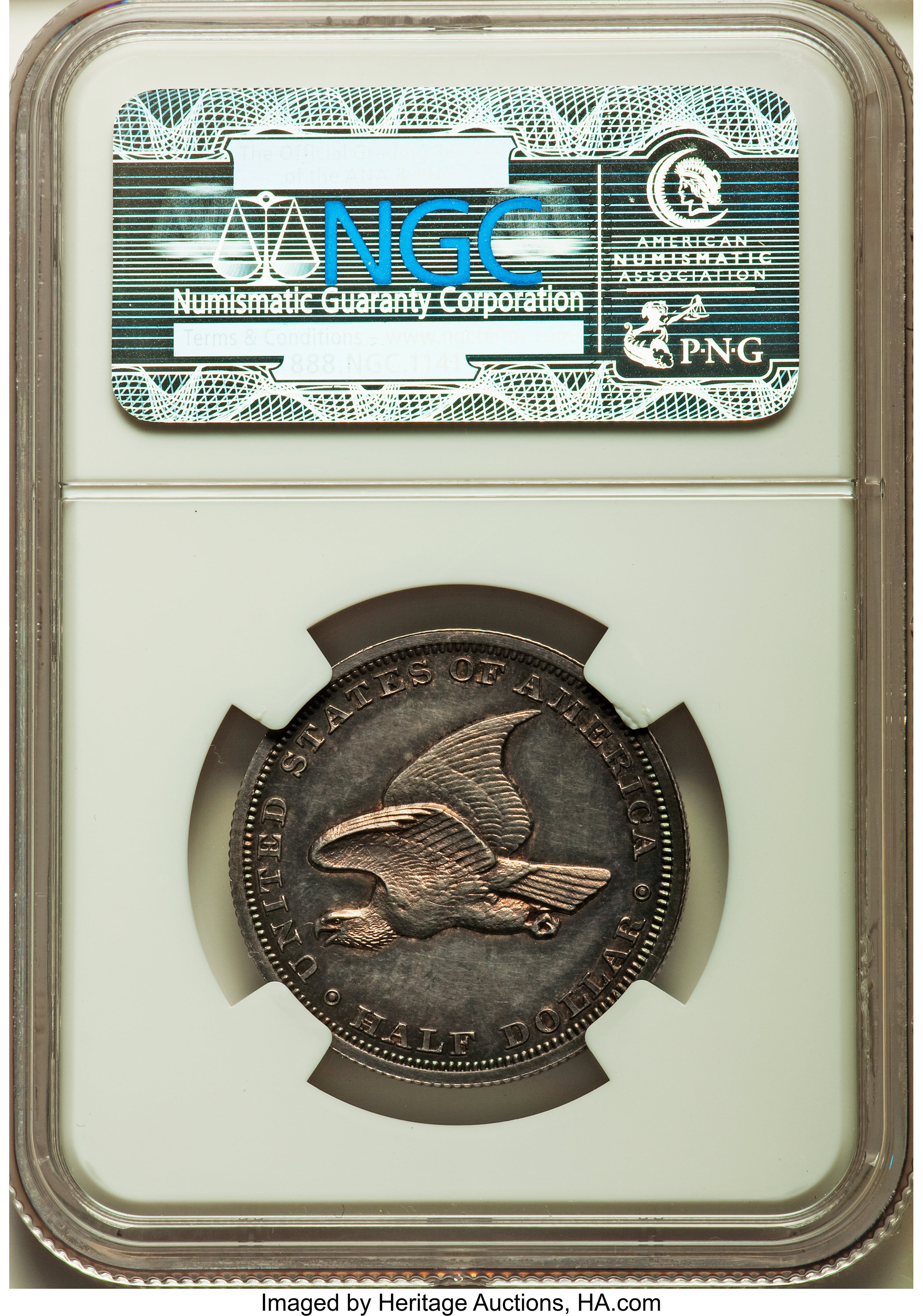 image for: 1838 P50C Seated Liberty Half Dollar, Judd-79, Pollock-89, High R.7, PR63 NGC....