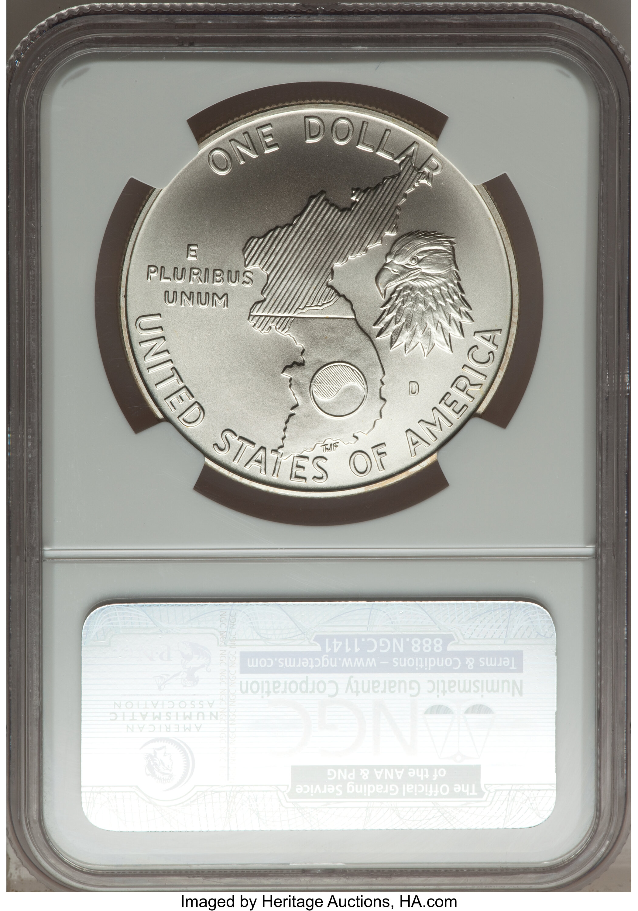 1991-D S$1 Korean War Memorial OGP thumbnail 18