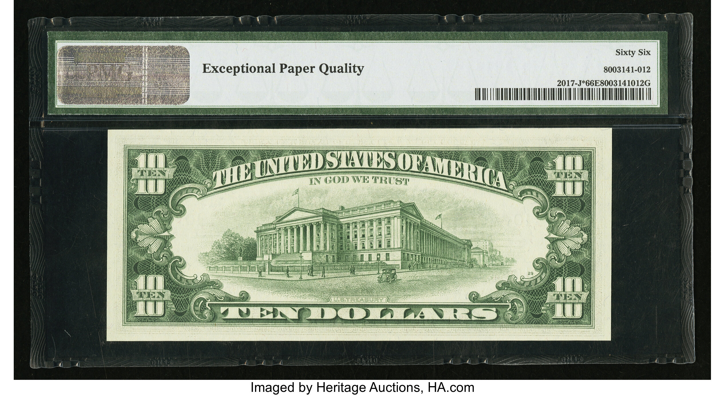 image for: Fr. 2017-J* $10 1963A Federal Reserve Star Note. PMG Gem Uncirculated 66 EPQ....