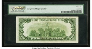 image for: Fr. 2154-I $100 1934B Mule Federal Reserve Note. PMG Choice Very Fine 35 EPQ....