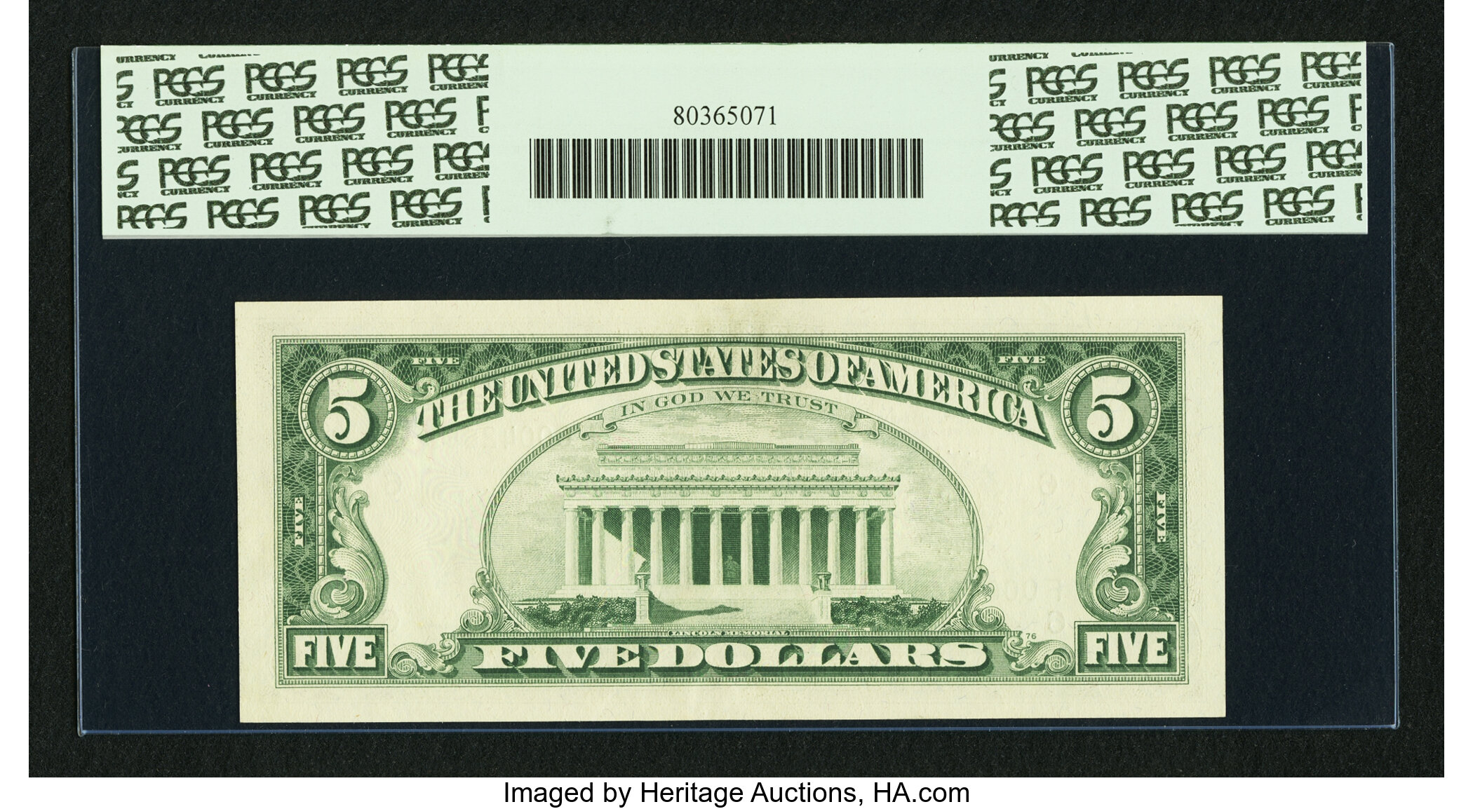 image for: Fr. 1969-F* $5 1969 Federal Reserve Star Note. PCGS Gem New 65PPQ....
