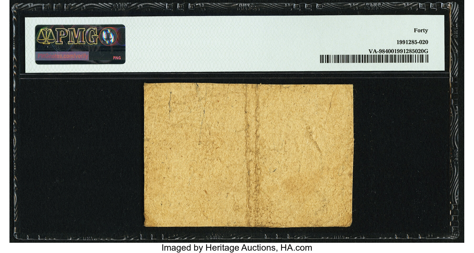 image for: Virginia May 6, 1776 $5 PMG Extremely Fine 40....