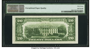 image for: Fr. 2059-C $20 1950 Federal Reserve Note. PMG Superb Gem Unc 67 EPQ....