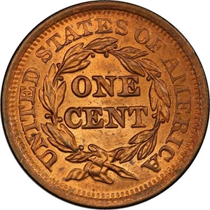 image for: 1C 1851 PCGS MS64RD CAC N-2 NAFTZGER