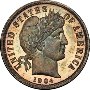 image for: 10C 1904 PCGS PR66 CAMEO CAC