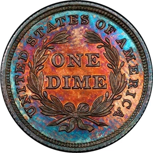 image for: 10C 1837 NO STARS PCGS PR64 CAC EX SIMPSON