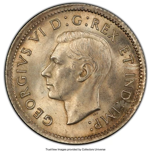 image for: George VI 10 Cents 1938 MS63 PCGS