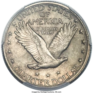 image for: 1918/7-S 25C AU58 Full Head PCGS. FS-101....