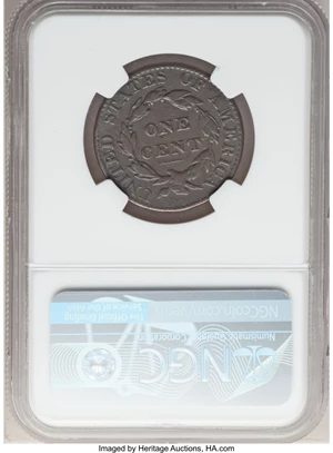 image for: 1823/2 1C N-1, R.2, VG8 NGC. NGC Census: (12/71). PCGS Population: (3/18). VG8 . Mintage 1,262,000. ...