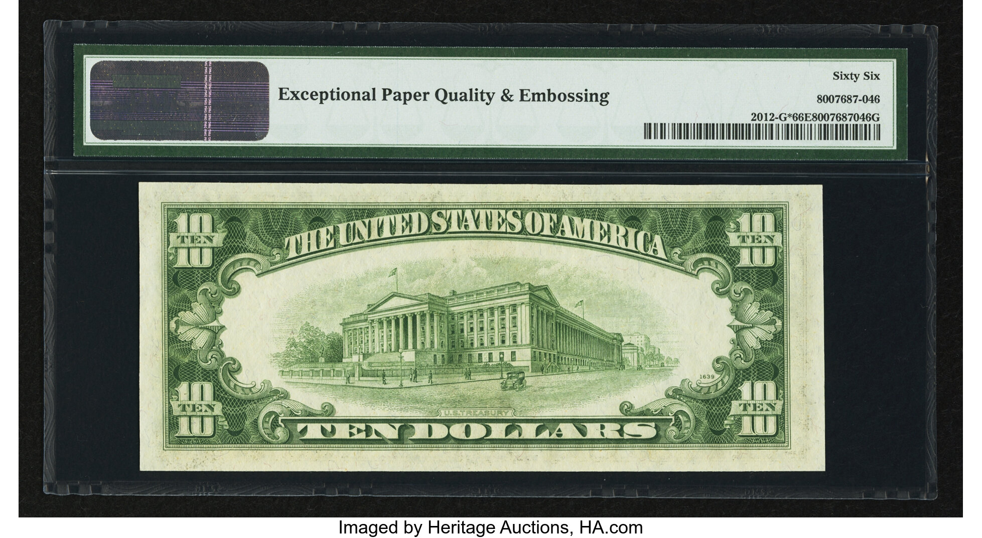 image for: Fr. 2012-G* $10 1950B Federal Reserve Star Note. PMG Gem Uncirculated 66 EPQ....