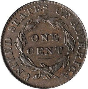 image for: 1823 Matron Head Cent. N-2. Rarity-2. Noyes Die State B/A. VF-30 (PCGS).