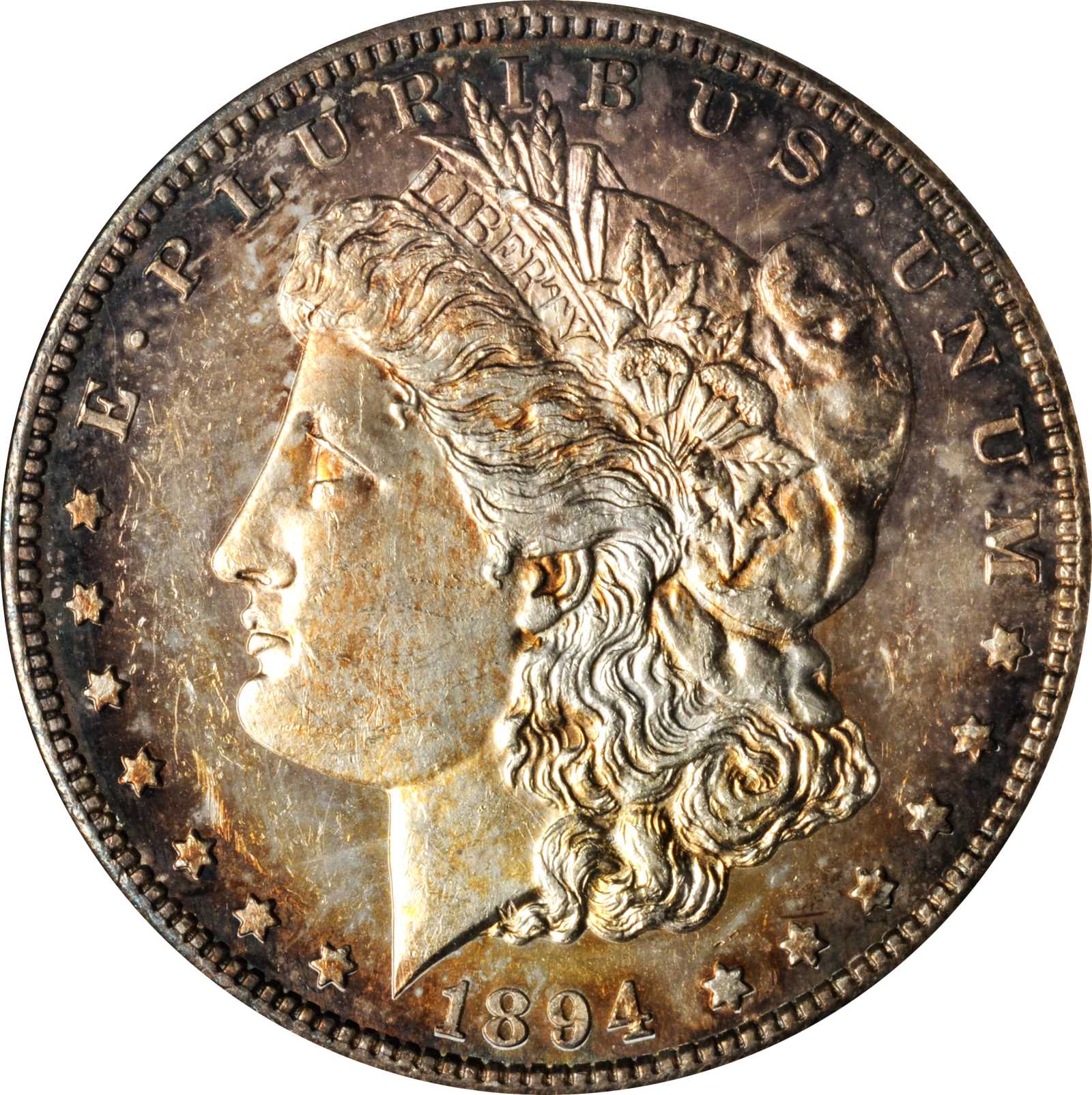 image for: 1894-S Morgan Silver Dollar. MS-63 DMPL (ANACS). OH.