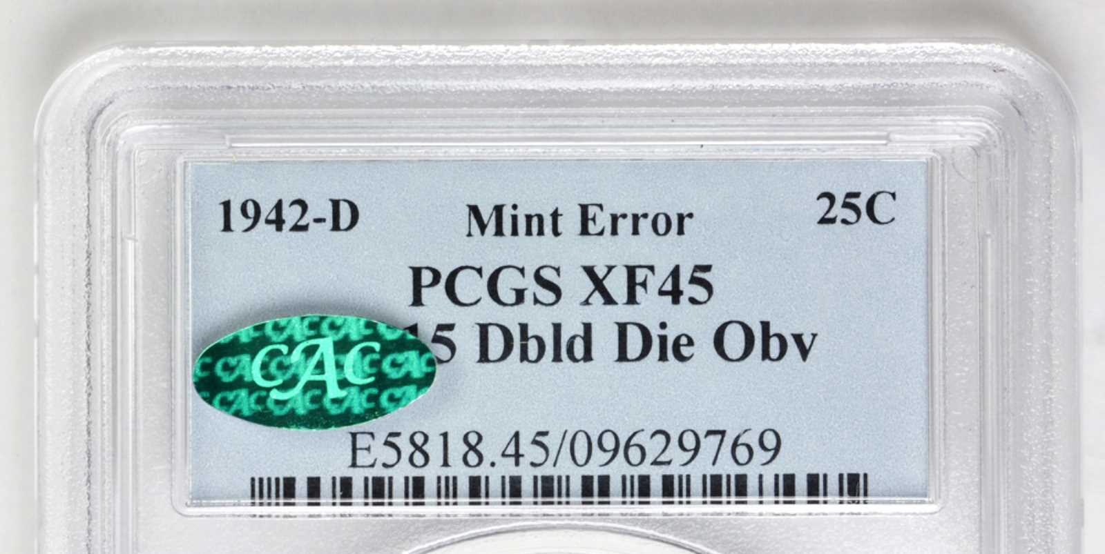 1942-D 25c XF45 thumbnail 3