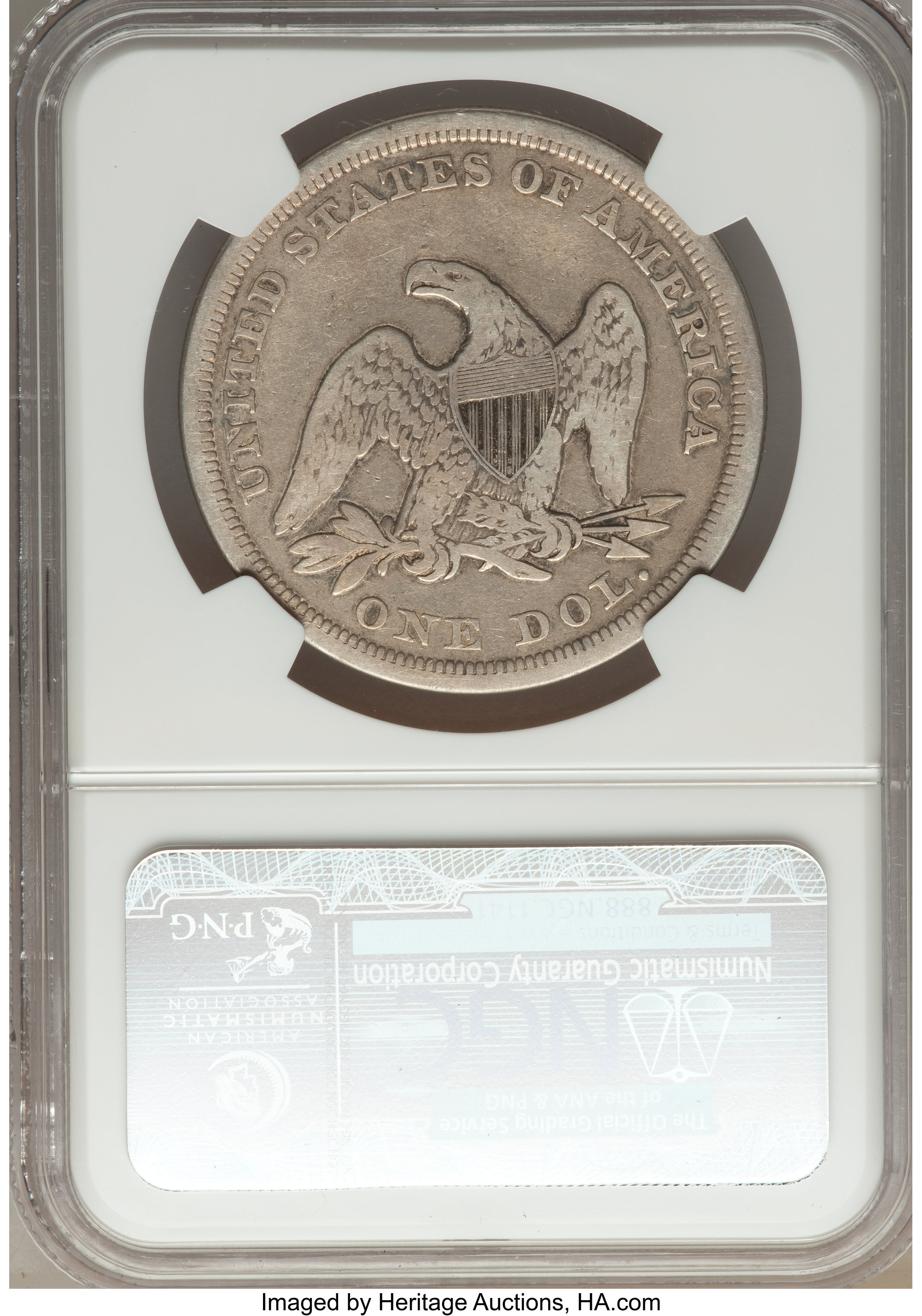 1849 $1 VG10 thumbnail 5