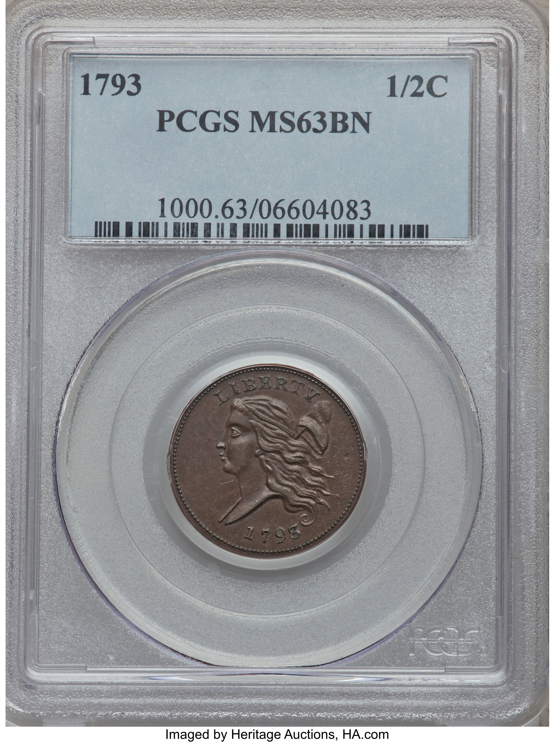 1793 1/2c C-3 MS BN MS61 BN thumbnail 5