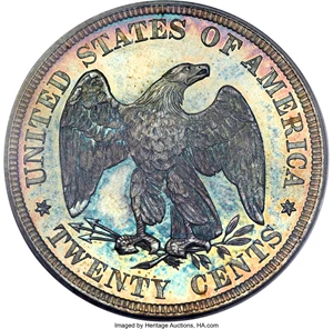 image for: 1876 20C MS67 PCGS. CAC....