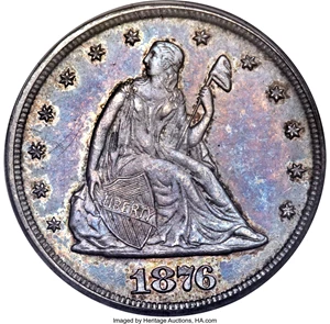image for: 1876-CC 20C MS64 PCGS....