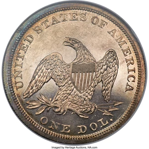 image for: 1849 $1 PR65 NGC....