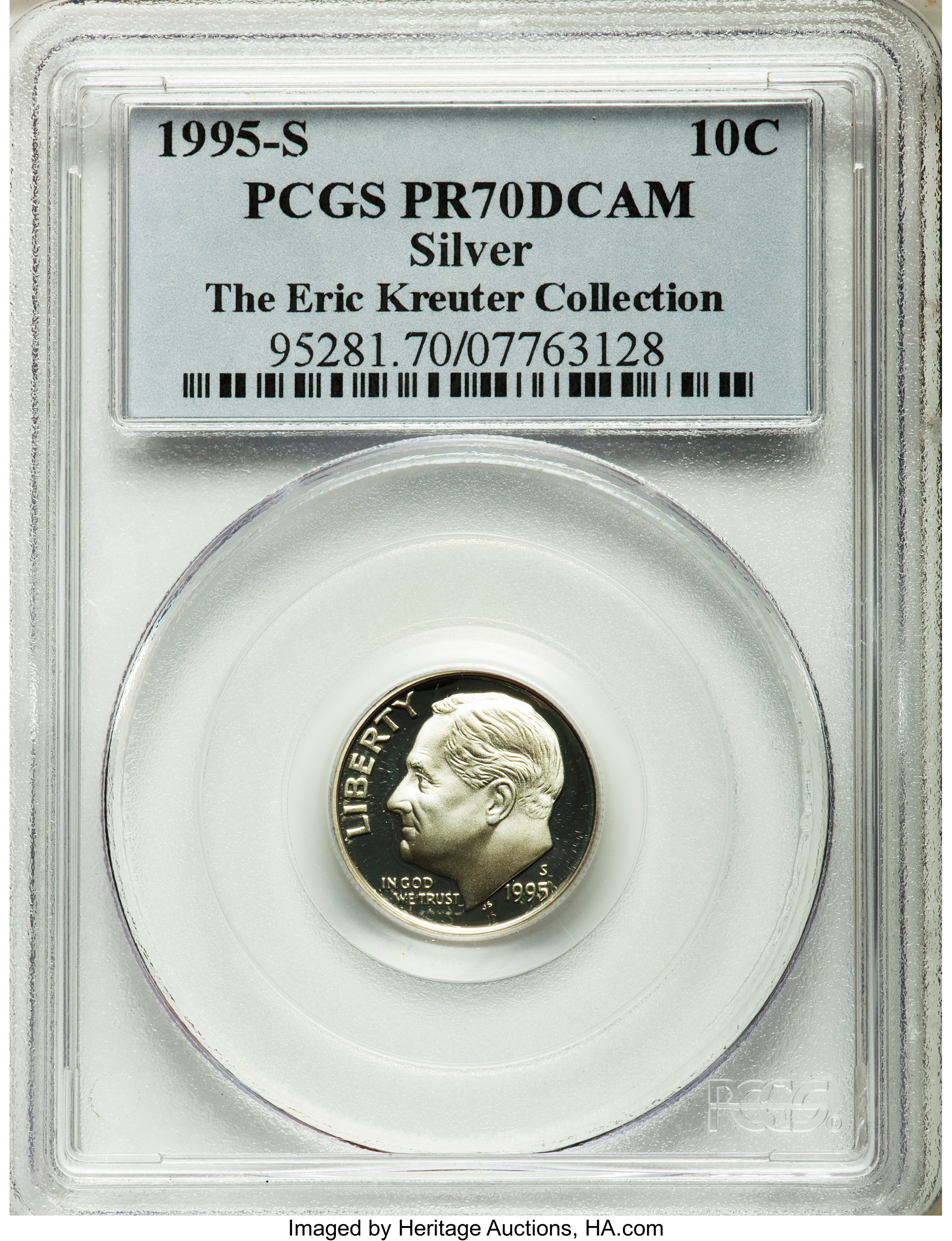 1995 S Silver Dime PR Values | Greysheet