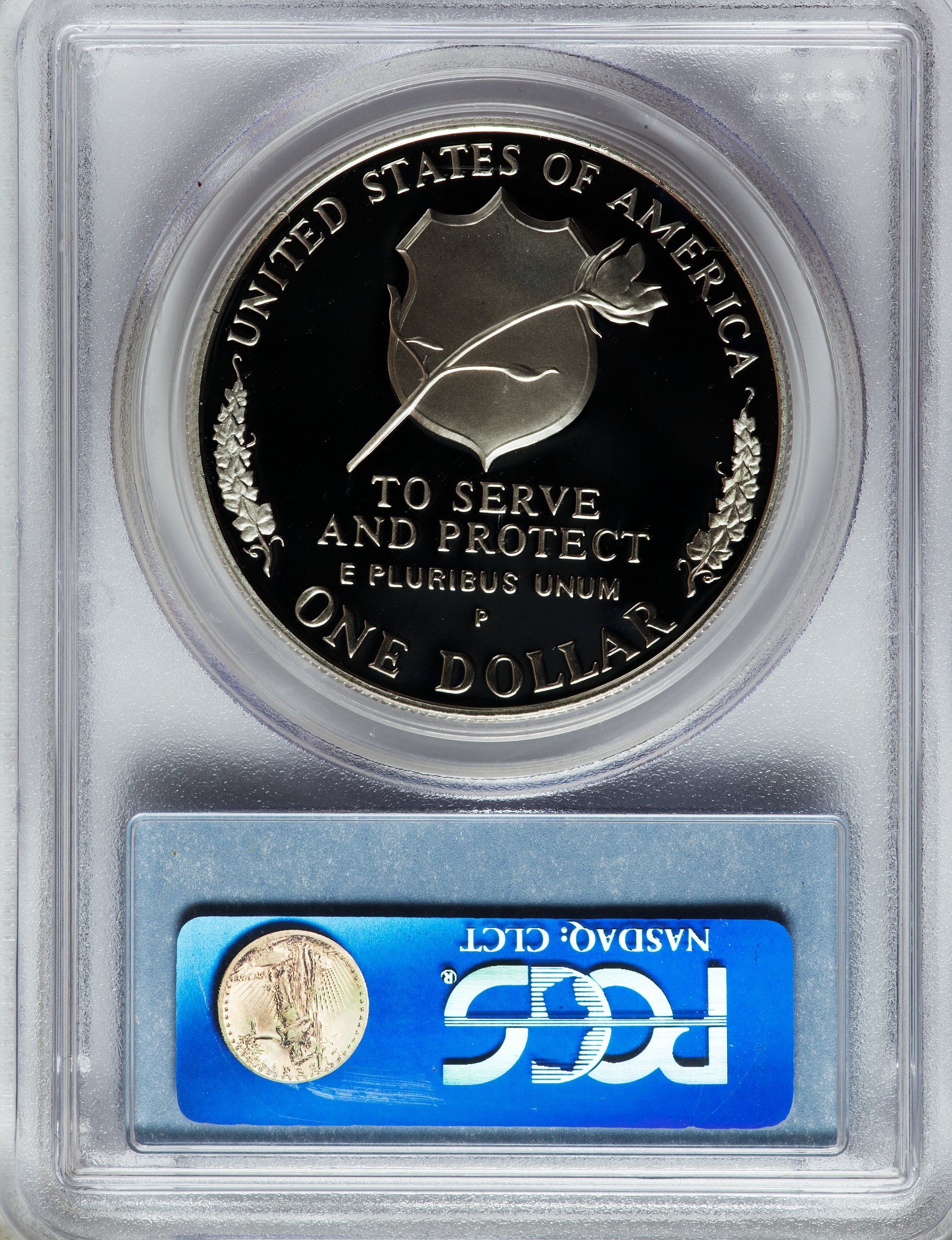 1997-P S$1 National Law Enforcement Officers Memorial PR DCAM PR69 DCAM thumbnail 2