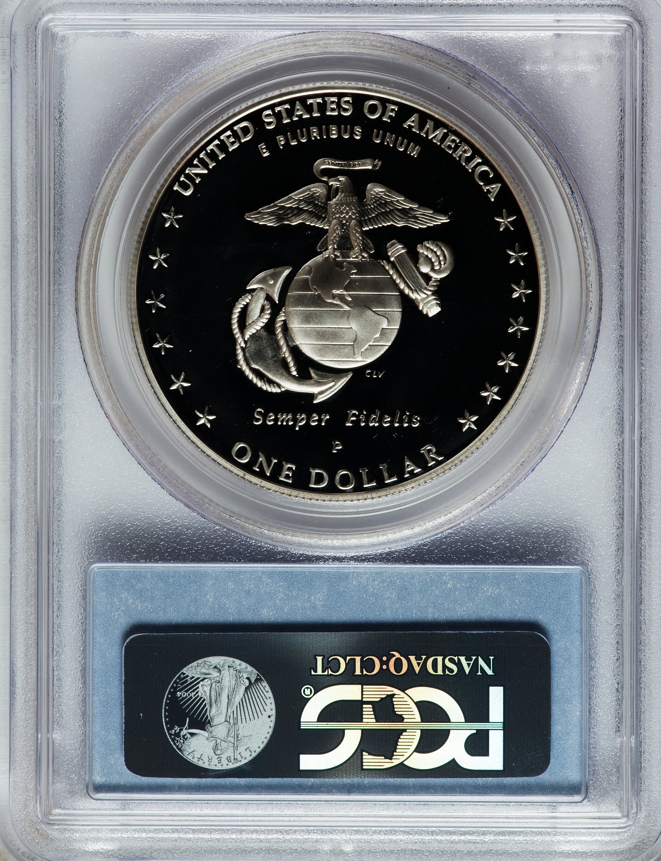 2005-P S$1 Marine Corps 230th Anniversary PR DCAM PR69 DCAM thumbnail 14
