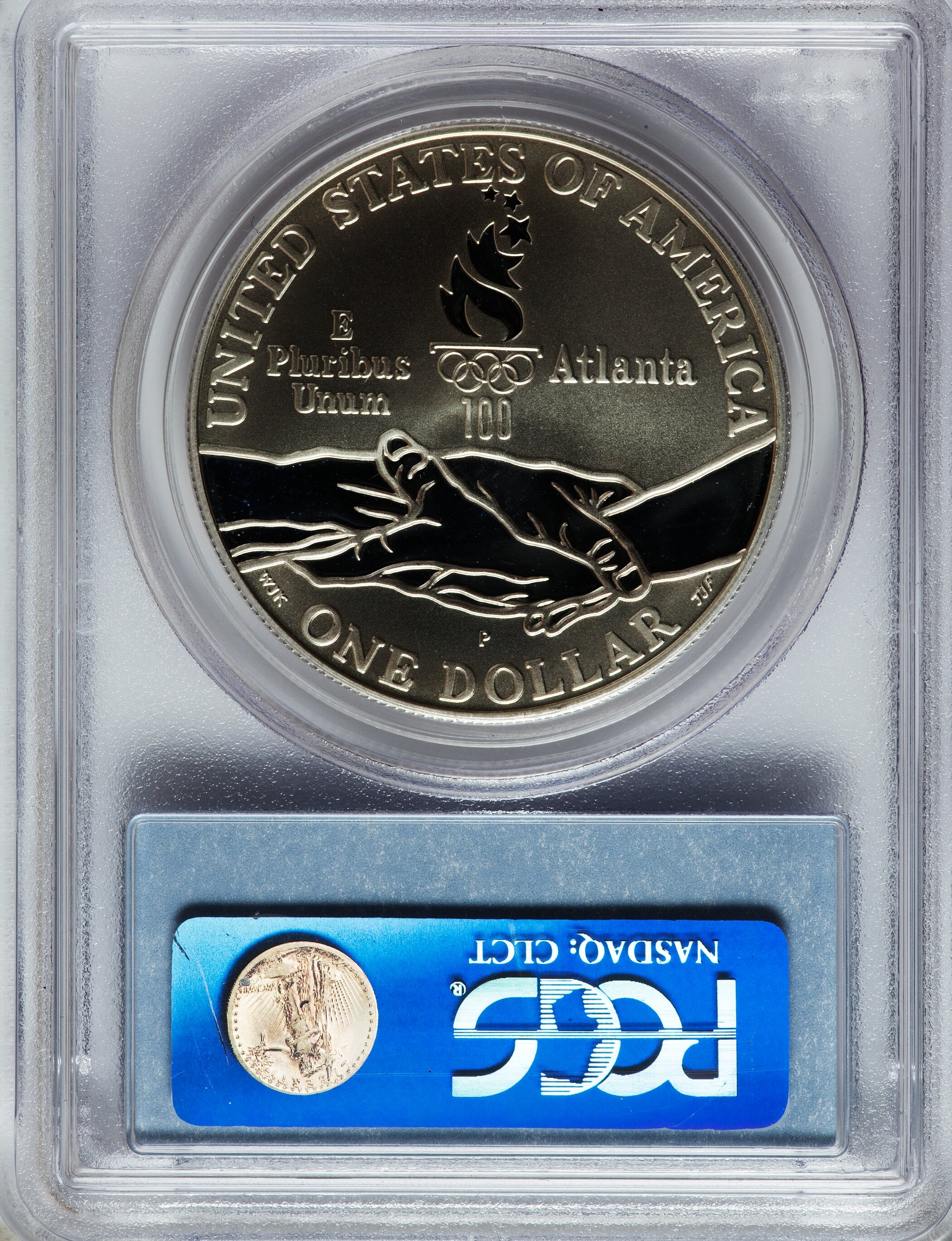 1995-P S$1 Atlanta Olympics Cycling PR DCAM PR69 DCAM thumbnail 6