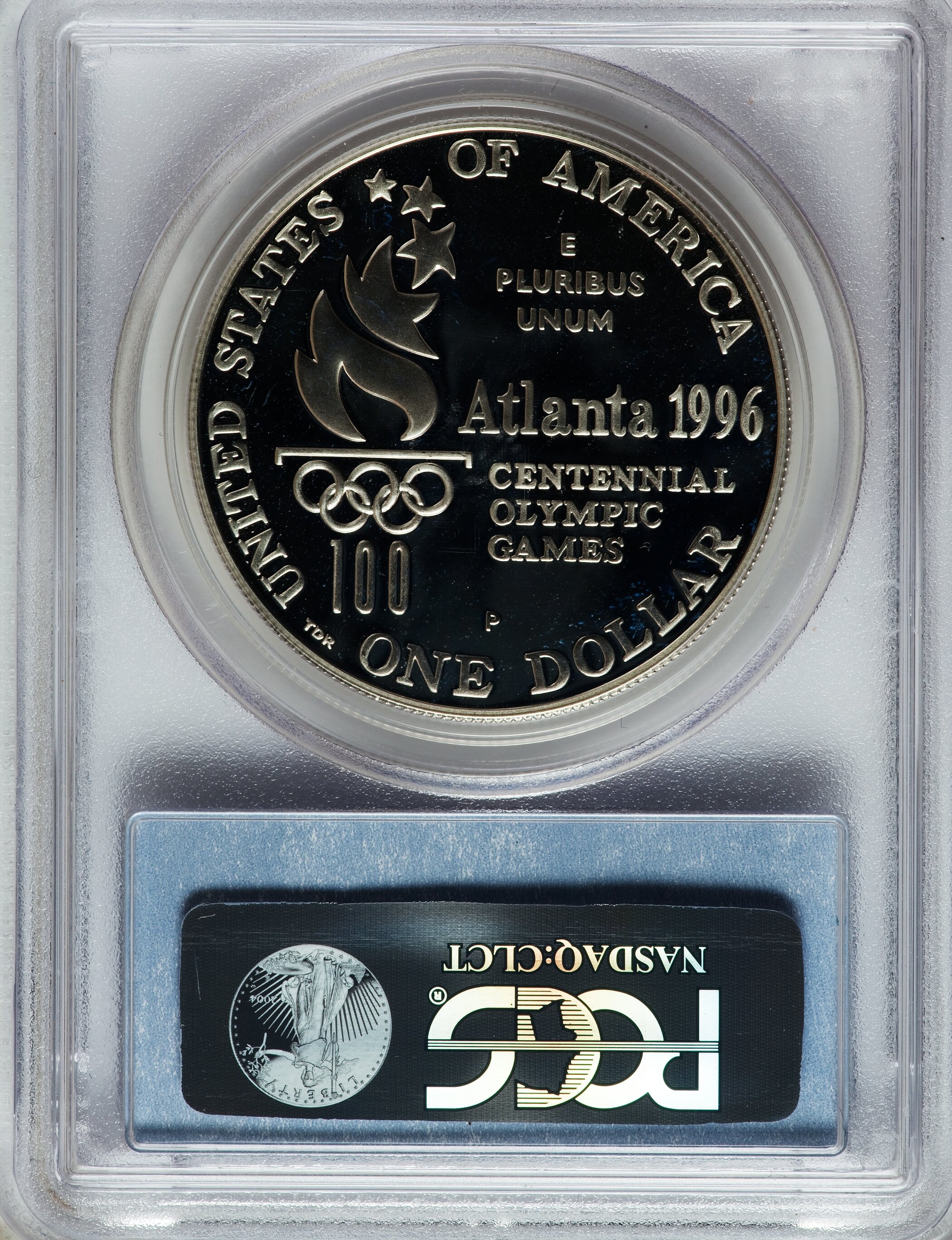 1996-P S$1 Atlanta Olympics Tennis PR DCAM PR69 DCAM thumbnail 14