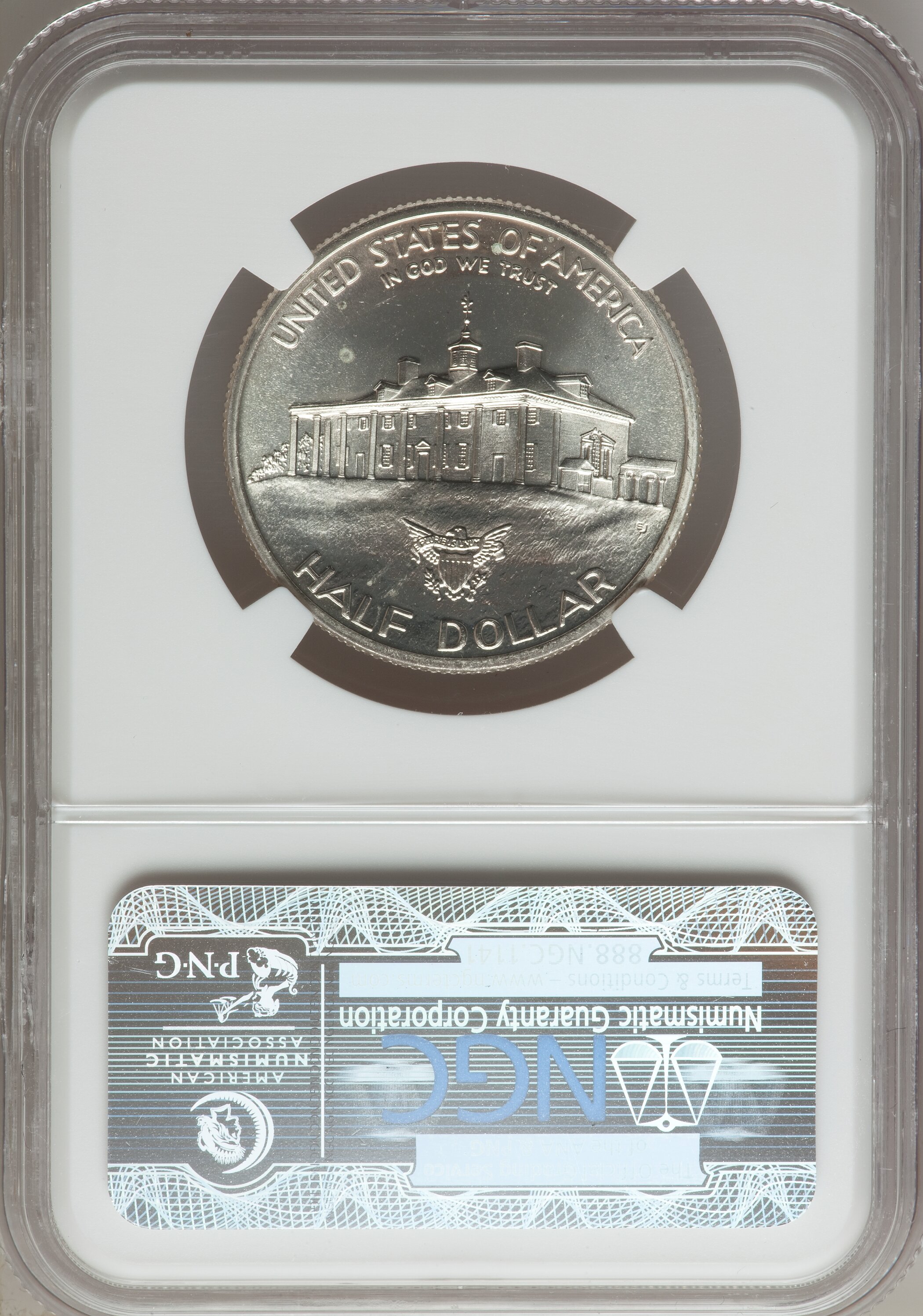 1982-D S50c Washington 250th Anniversary of Birth, Silver MS63 thumbnail 14