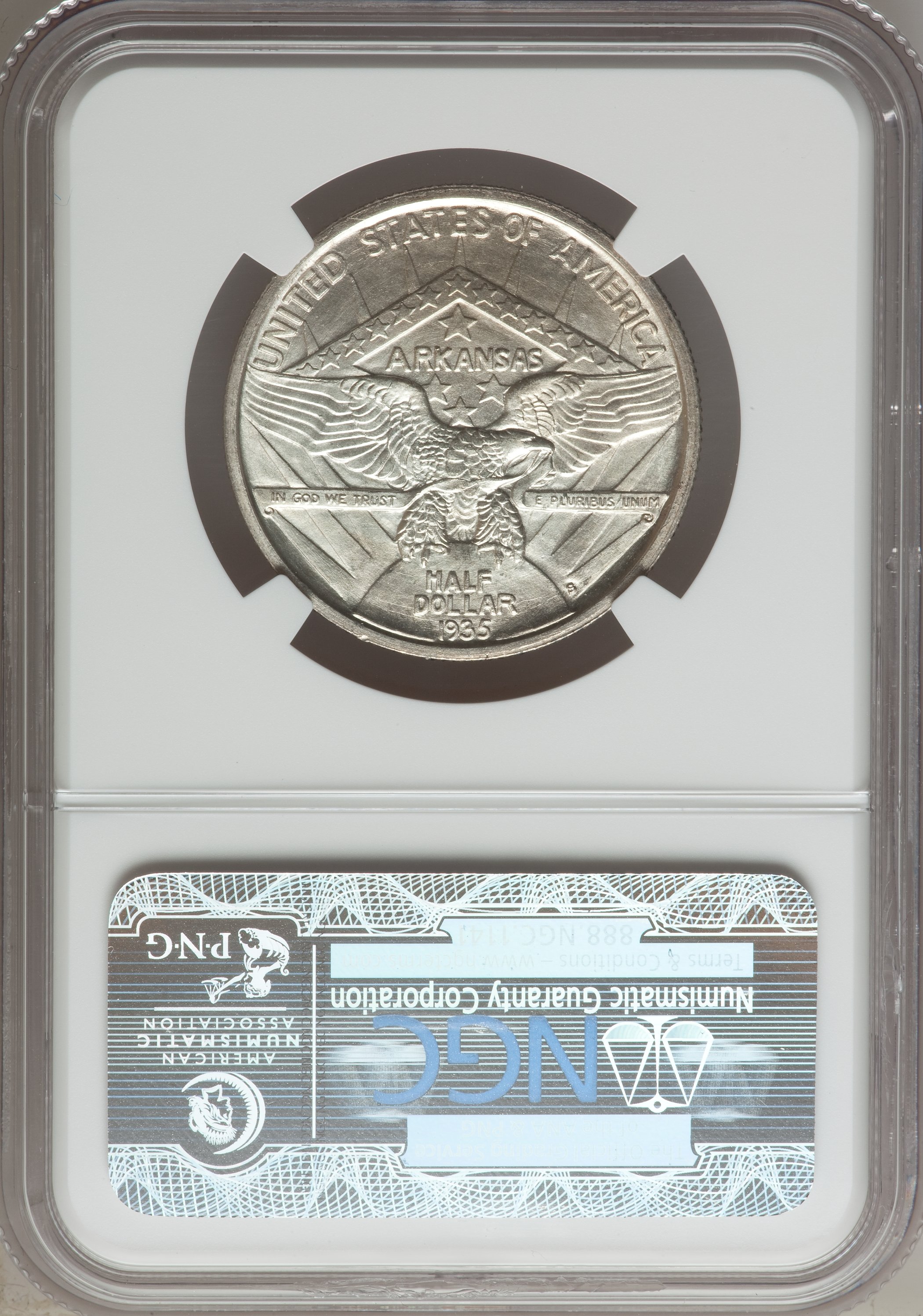 1935-S 50c Arkansas XF45 CAC thumbnail 12