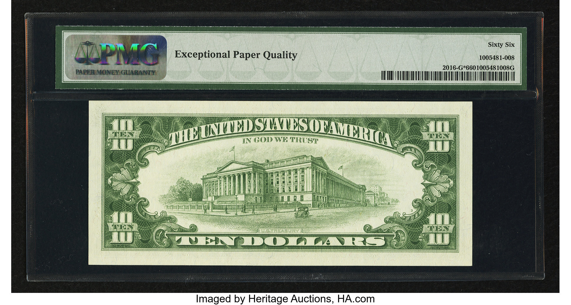 image for: Fr. 2016-G* $10 1963 Federal Reserve Star Note. PMG Gem Uncirculated 66 EPQ....