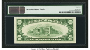 image for: Fr. 2011-G* $10 1950A Federal Reserve Star Note. PMG Gem Uncirculated 65 EPQ....