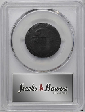 image for: 1785 Vermont Copper. RR-1, Bressett 26-Z, W-2250. Rarity-5+. IMMUNE COLUMBIA. Good-6 (PCGS).